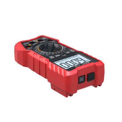 Close-up of ZOYI ZT-980E rotary selector, function buttons and display