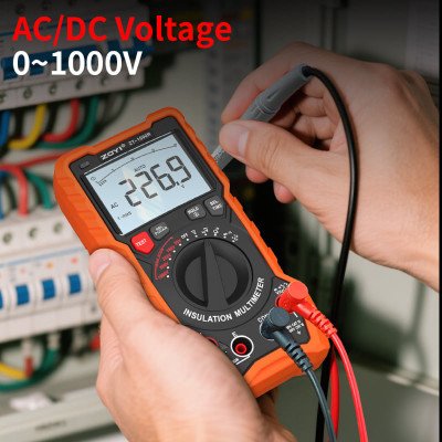 ZOYI ZT-1000R auto-ranging multimeter for home, automotive, and electronics diagnostics