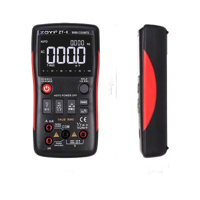 ZOYI ZT-X compact meter on a workbench for home and automotive diagnostics