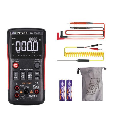ZT-X | Smart Auto-Range True-RMS Multimeter + Temp Sensor