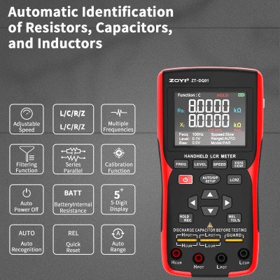 ZT-DQ02 | 100 kHz LCR Meter + Battery IR Tester