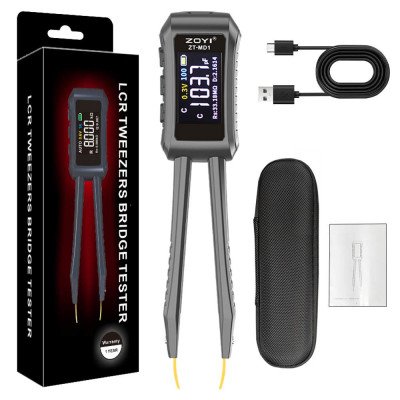 ZT-MD1 LCR Tweezers – SMD Tester with USB-C and OLED Display