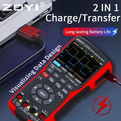 ZT-703S Handheld Oscilloscope Multimeter & Signal Generator