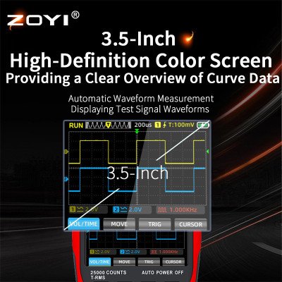 ZT-703S Handheld Oscilloscope Multimeter & Signal Generator