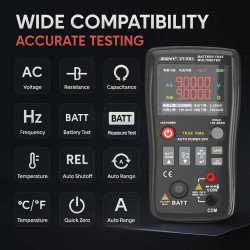 ZT-XR1 Battery Internal Resistance Tester & 25 000-Count Multimeter