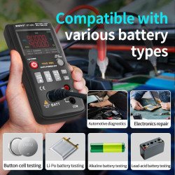 ZT-XR1 Battery Internal Resistance Tester & 25 000-Count Multimeter