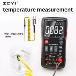 ZT-X | Smart Auto-Range True-RMS Multimeter + Temp Sensor