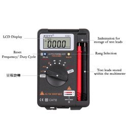 VC921 | Pocket True-RMS Multimeter (4000 Count)