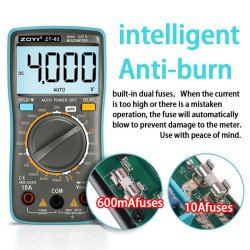 ZT-82 | True-RMS 6000-Count Digital Multimeter + Temp