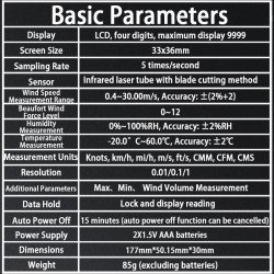 ZT-FS1 | Handheld Anemometer – Wind, Temp & Humidity