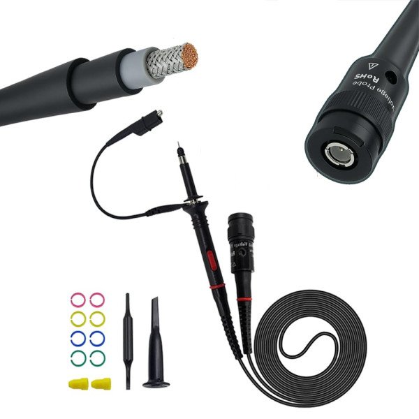 Universal P2060 Oscilloscope Probes – 60 MHz CAT III 1X/10X Passive BNC Kit