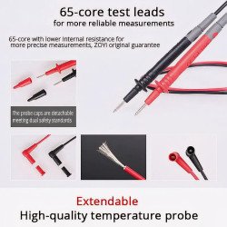 ZOYI Silicone Multimeter Test Leads 1000V 20A | UK Stock