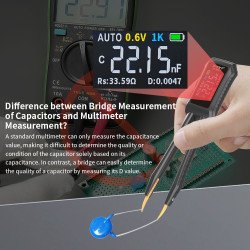 ZT-MD1 LCR Tweezers – SMD Tester with USB-C and OLED Display