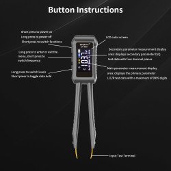 ZT-MD1 LCR Tweezers – SMD Tester with USB-C and OLED Display