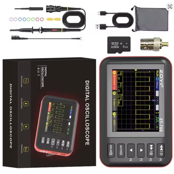ZOYI ZT-700 Oscilloscope Signal Generator 2-in-1 10MHz Portable Scope Meter