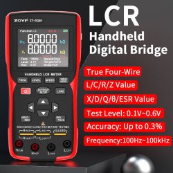 ZOYI ZT-DQ01 LCR Meter 100kHz Digital Bridge ESR Tester UK