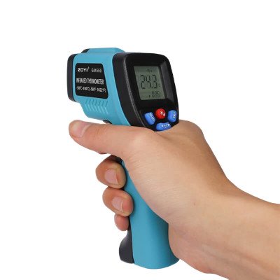 ZOYI GM550 non-contact IR temperature tester with aiming laser