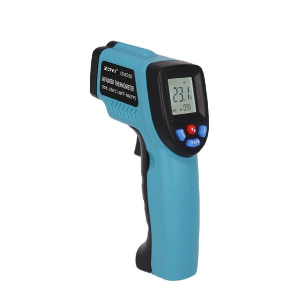 Industrial Infrared Thermometer Gun –50°C to 550°C with Laser Targeting (GM-550)