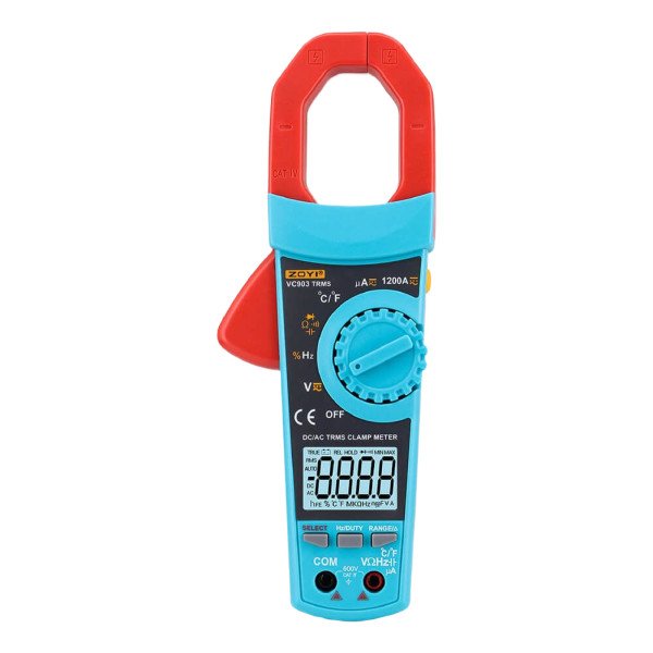 6000-Count True-RMS Digital Clamp Meter with Temperature & NCV (VC903)