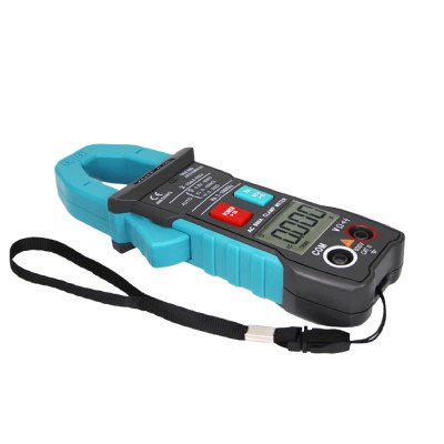 ZT-QB1 clamp meter measuring AC current with open jaws on a cable