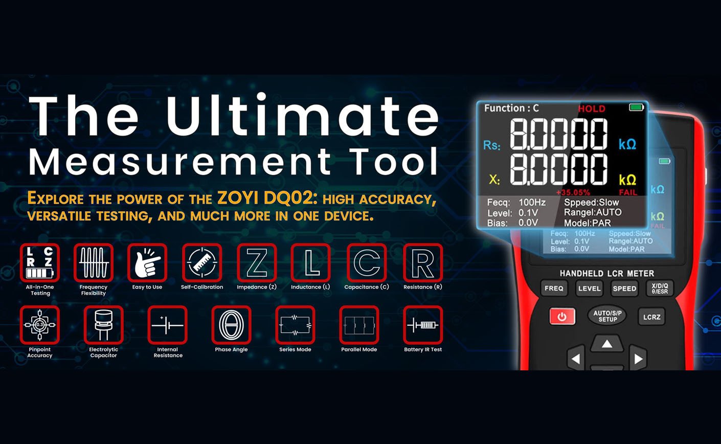 ZOYI ZT-DQ02 – Advanced LCR, ESR & Battery Internal Resistance Tester