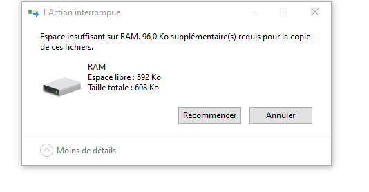 ZOYI ZT-703S Insufficient memory 