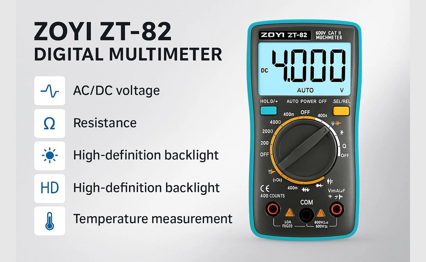 ⚡ How to Safely Measure Voltage, Current & Resistance with a Multimeter (Beginner-Friendly Guide)