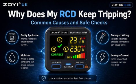 Why Does My RCD Keep Tripping? Common Causes and Safe Checks