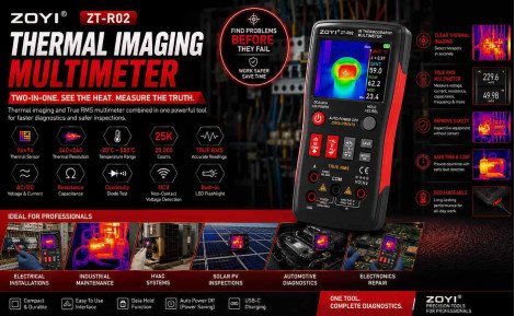 Thermal Imaging for Electrical Fault Finding: How the ZOYI ZT-R02 Helps You Find Hidden Problems Faster