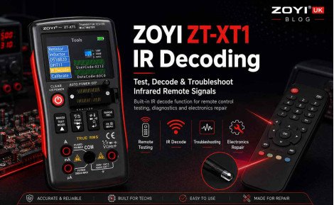 ZOYI ZT-XT1 IR Decoding Guide – Test and Decode Infrared Remote Control Signals