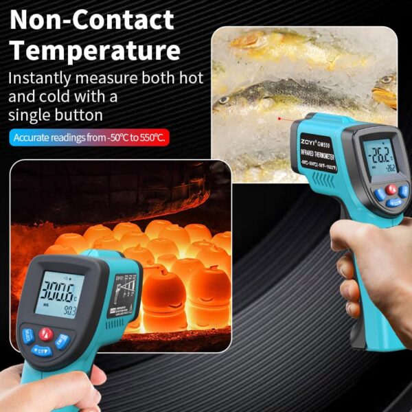 ZOYI GM-550 Industrial Infrared Thermometer - Image 4