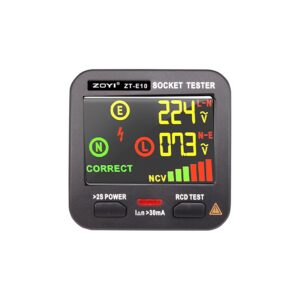 ZOYI ZT-E10 Smart Socket Tester with RCD Trip 90-250V