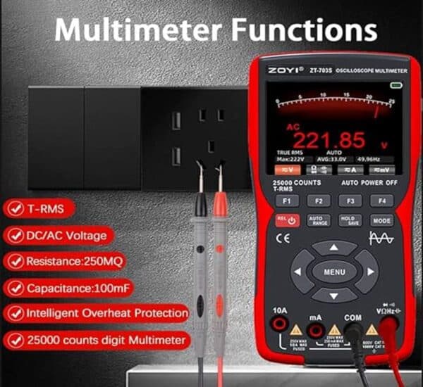 Oscilloscope Multimeter ZOYI ZT-703S (3 - 1) Multimeter