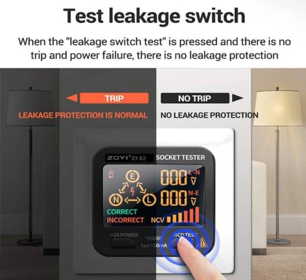 ZOYI E10 socket tester