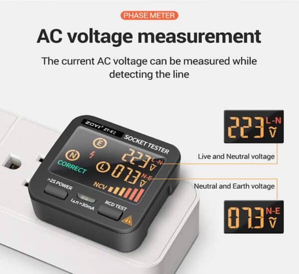 ZOYI E10 mains socket tester