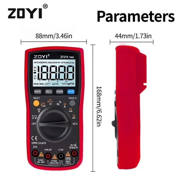 ZOYI ZT-219 Professional Multimeter Automotive High Accuracy - Image 8