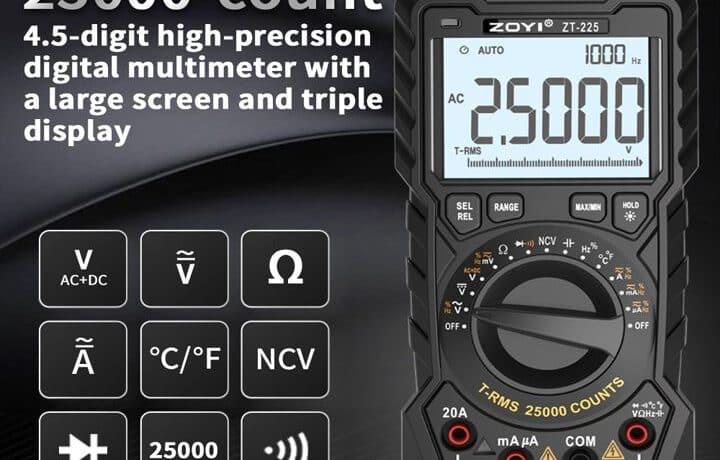 Digital Multimeter ZOYI ZT-225 Unlock precision and convenience