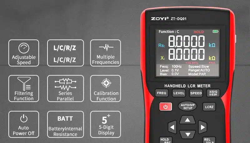 LCR meter and battery tester
