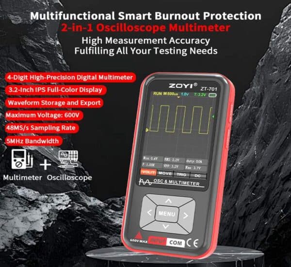 oscilloscope multimeter functions