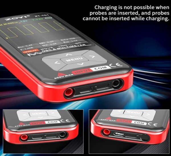 Digital oscilloscope multimeter