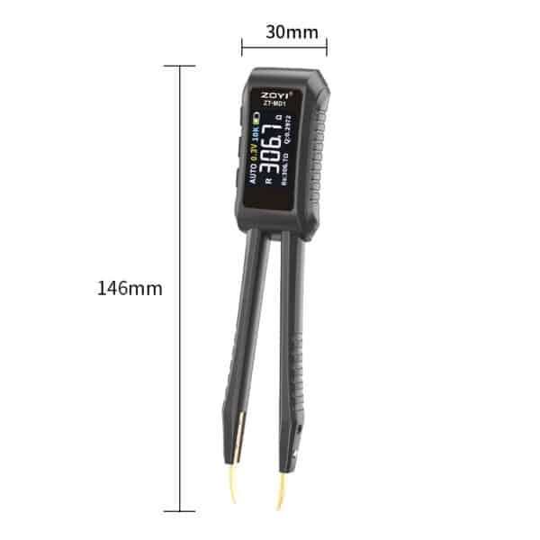 ZOYI ZT-MD1 10 kHz LCR meter tweezers with D/Q/Rs sub-parameters