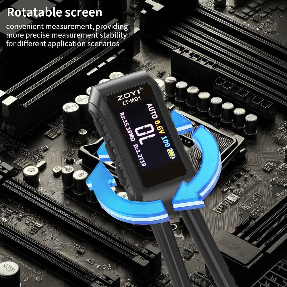 ZT-MD1 smart tweezers diode and continuity test screen