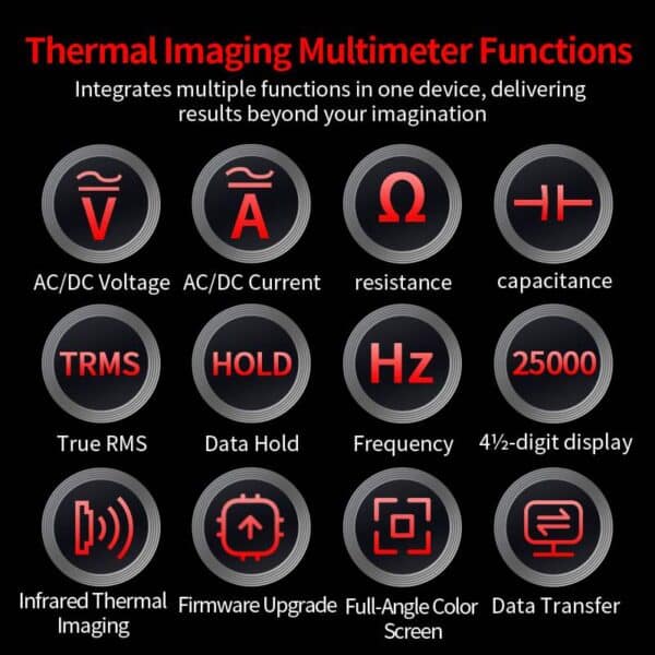 ZOYI ZT-R02 Thermal Imaging Multimeter – Infrared 96×96 Camera Multimeter - Image 8