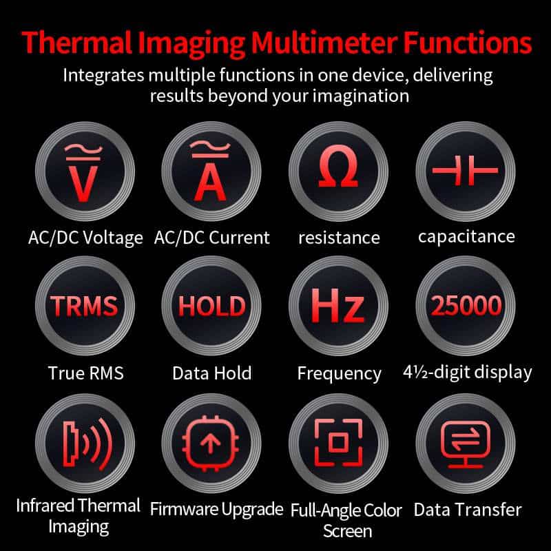ZOYI ZT-R02 Thermal Imaging Multimeter – Infrared 96×96 Camera Multimeter - Image 8